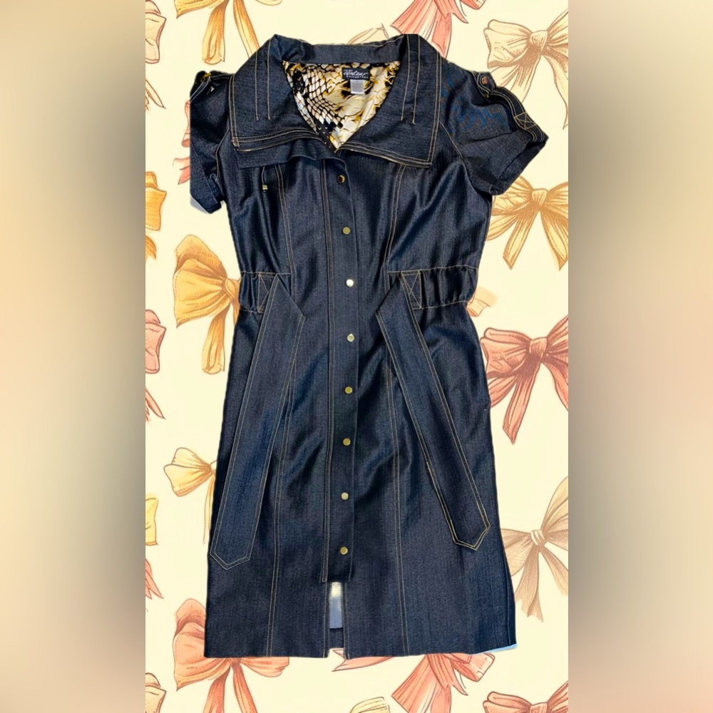 Cache Contour Jean denim dress size Large (14)